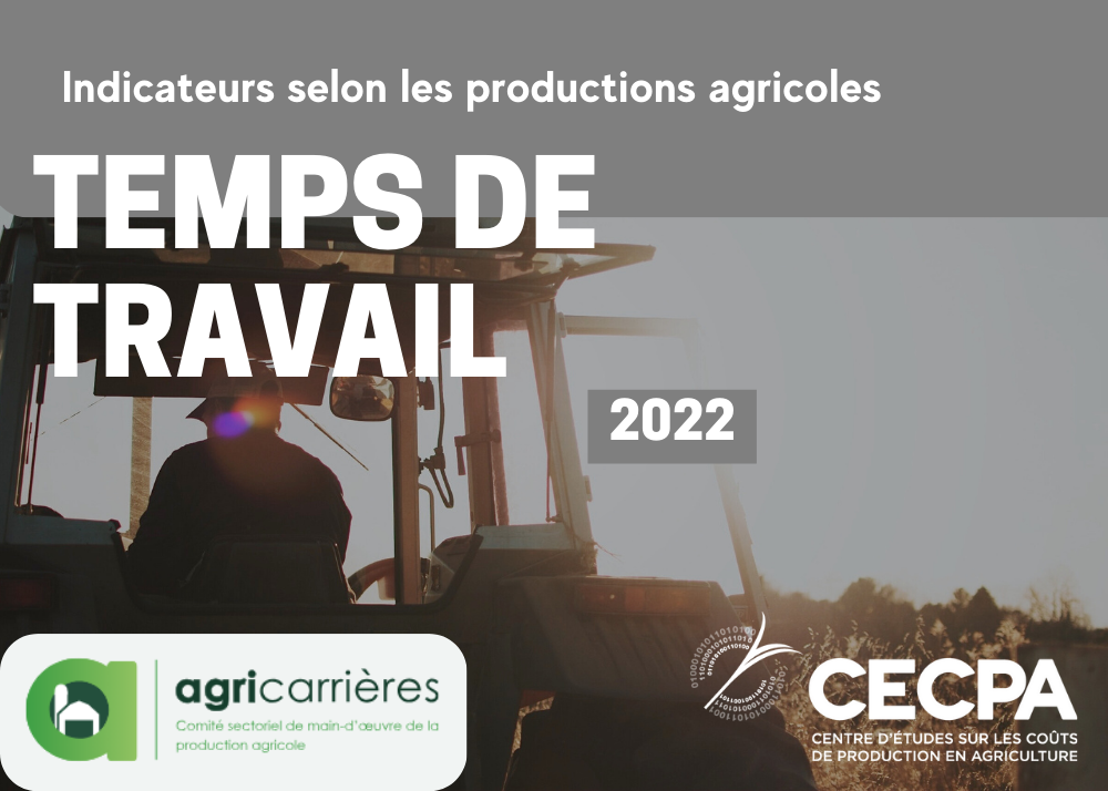 Publications collaboratives : Indicateurs du temps de travail selon les productions agricoles 